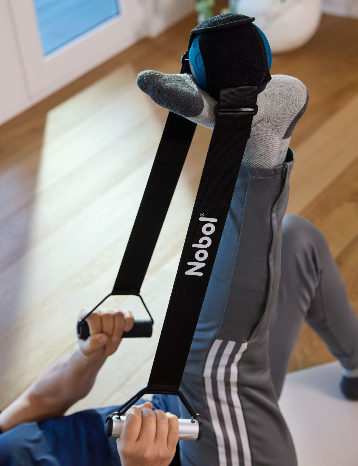Massage ball with belt